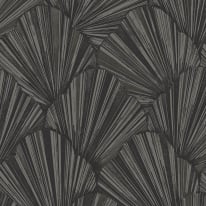 Belgravia Decor Allegra Geometric Black Glitter Wallpaper - 33340