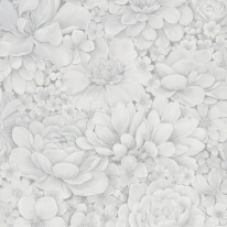 Galerie Eden Flower Garden Light Grey Wallpaper - 33952