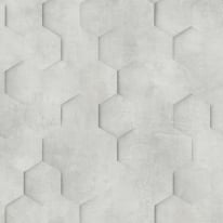 Galerie 3D Geometric Hexagon Grey Wallpaper - 34159