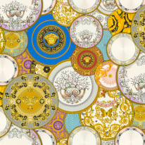 Versace Art De La Table Multi-Coloured Metallic Wallpaper – 34901-1