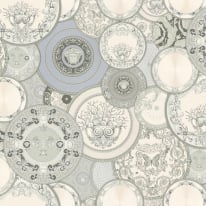 Versace Art De La Table Silver Grey Metallic Wallpaper – 34901-3