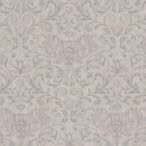 Galerie City Romance Floral Damask Beige/Pink/Silver Grey Wallpaper 35152 swatch view.