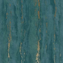 Galerie City Romance Plaster Green/Gold Metallic Wallpaper 35167 swatch view.