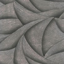 Galerie Odyssey Abstract Wave Black/Bronze Metallic Wallpaper - 35505