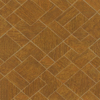 Galerie Odyssey Wood Mosaic Design Gold Metallic Wallpaper - 35513