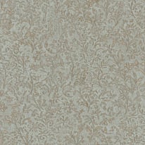 Galerie Odyssey Vintage Floral Blue/Gold Metallic Wallpaper - 35532