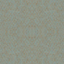 Galerie Odyssey Geometric Diamond Brown/Blue Metallic Wallpaper - 35539