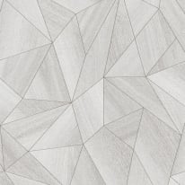 Daniel Hechter Abstract Wood Effect Grey/White Metallic Wallpaper - 36133-6