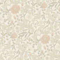 Holden Decor Opus Bilbury Floral Trail Sage/Coral Wallpaper - 36301