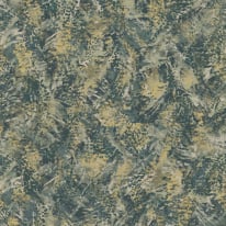 Holden Decor Bohemian Pluma Abstract Teal/Gold Wallpaper - 36341