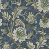 Holden Decor Bohemian Cecelia Floral Navy Wallpaper - 36353