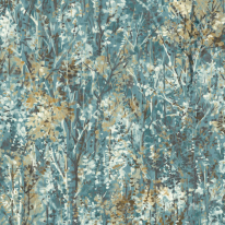 Holden Decor Rhapsody Verdant Trees Teal Wallpaper - 36362