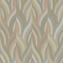 Holden Decor Bohemian Arabesque Geometric Blush/Aqua Wallpaper - 36371