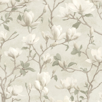 Holden Decor Eleganza Petalina Floral Dove Wallpaper - 36402