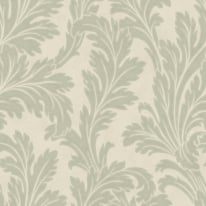 Holden Decor Eleganza Acanthus Large Leaf Sage/Cream Wallpaper - 36430