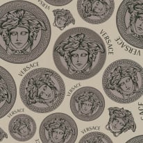 Versace Medusa Amplified Taupe Wallpaper - 386112