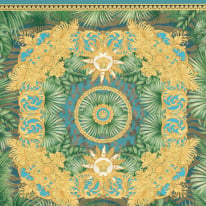 Versace Jungle Animalier Multicoloured/Teal Wallpaper - 387032