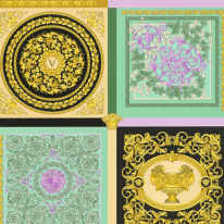 Versace Barocco Mosaic Multicoloured Wallpaper - 387041