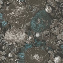 Michalsky Living Antique Floral Grey/Blue Wallpaper - 39979-2
