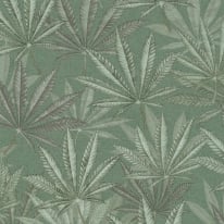 Michalsky Living Layered Palm Leaves Green Wallpaper - 39984-1