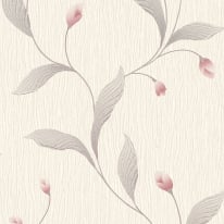 Belgravia Decor Tiffany Fiore Trail Cream/Pink Wallpaper - 41336