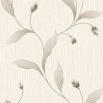 Belgravia Decor Tiffany Fiore Trail Cream/Charcoal Wallpaper - 41338