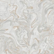 Fine Decor Distinctive Marble Natural/Grey Metallic Wallpaper - FD43056