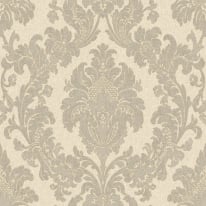 Belgravia Decor Ciara Damask Soft Silver Glitter Wallpaper - 4409