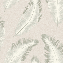 Belgravia Decor Ciara Feather Sage Glitter Wallpaper - 4412