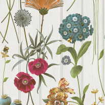 Belgravia Decor Botanist Floral White Multi Wallpaper - 4770