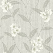 Belgravia Decor Giovanna Floral Trail Cream/Grey Wallpaper - 4819