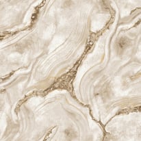 Rasch Palmetto Marble Taupe/Gold Glitter Metallic Wallpaper - 529456