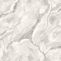 Rasch Palmetto Marble Grey/Silver Glitter Metallic Wallpaper - 529463