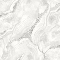 Rasch Palmetto Marble White/Silver Glitter Metallic Wallpaper - 529470