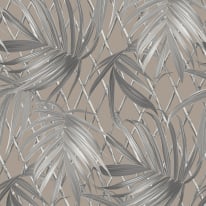 Rasch Paradise Palm Taupe Wallpaper - 539554