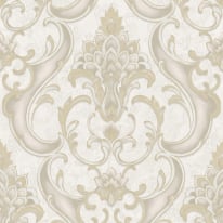 Rasch Sonata Damask Gold Metallic Wallpaper - 539769