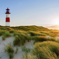 Anaglypta Wall-art Lighthouse Blue/Green Wall Mural - 5417-8