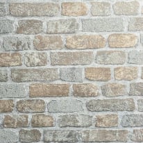 Galerie Industrial Effect Stone Beige/Grey Wallpaper - 58410