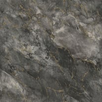 A flat swatch image of the 6165 black and gold marble pattern.