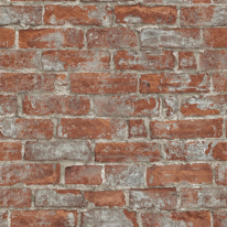 Erismann Imitations Rustic Brick Red Wallpaper - 6318-06