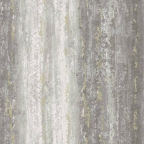 Holden Decor Distressed Stripe Charcoal Metallic Wallpaper - 66240