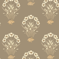 Belgravia Decor Hare and Tortoise Brown/Beige Wallpaper - 6657