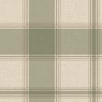 Belgravia Decor Carmella Hessian Check Green Wallpaper - 7159