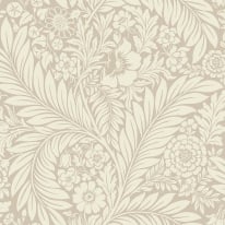 Belgravia Decor Florence Floral Leaf Natural Wallpaper - 722