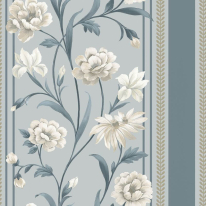 Belgravia Decor Raya Panel Blue/Cream Wallpaper - 758