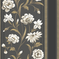Belgravia Decor Raya Panel Dark Neutral Wallpaper - 759