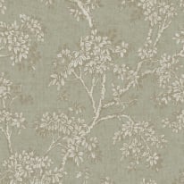 Holden Decor Hawthorn Trail Sage Metallic Wallpaper - 76011