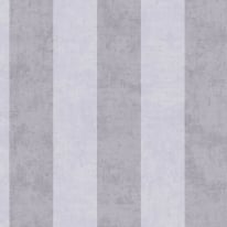 Flat material sample of the AS Creation Lilly & Luis 77078-3 design showing the alternating grey and white vertical stripes.