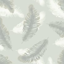 Belgravia Decor Delicate Feather Sage Wallpaper - 772
