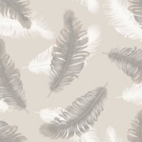 Belgravia Decor Delicate Feather Beige Wallpaper - 775